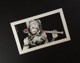Harley Quinn (Batman, Arkham), Limited Ed. print of original artwork by Lee Bourke