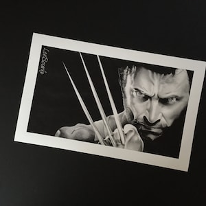 The Wolverine, Logan, Hugh Jackman (X-Men), authentic pront of original artwork by Lee Bourke