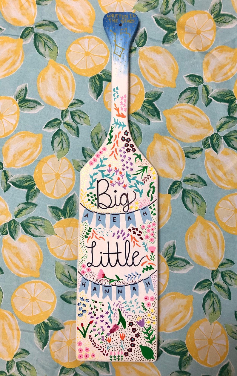 Custom Handpainted Paddle Painted Sorority Paddle Painted Etsy