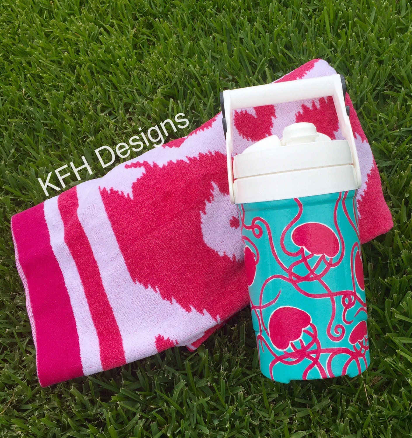 Hand painted chug jug hand painted cooler jug hand painted Etsy