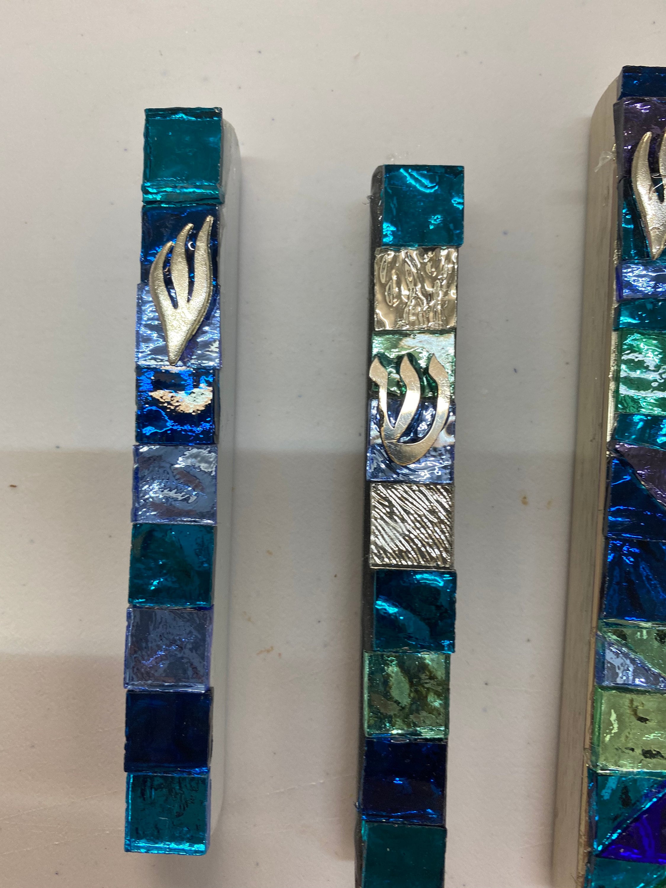 Mosaic mezuzahs modern mezuzah with case mezuzah with Etsy