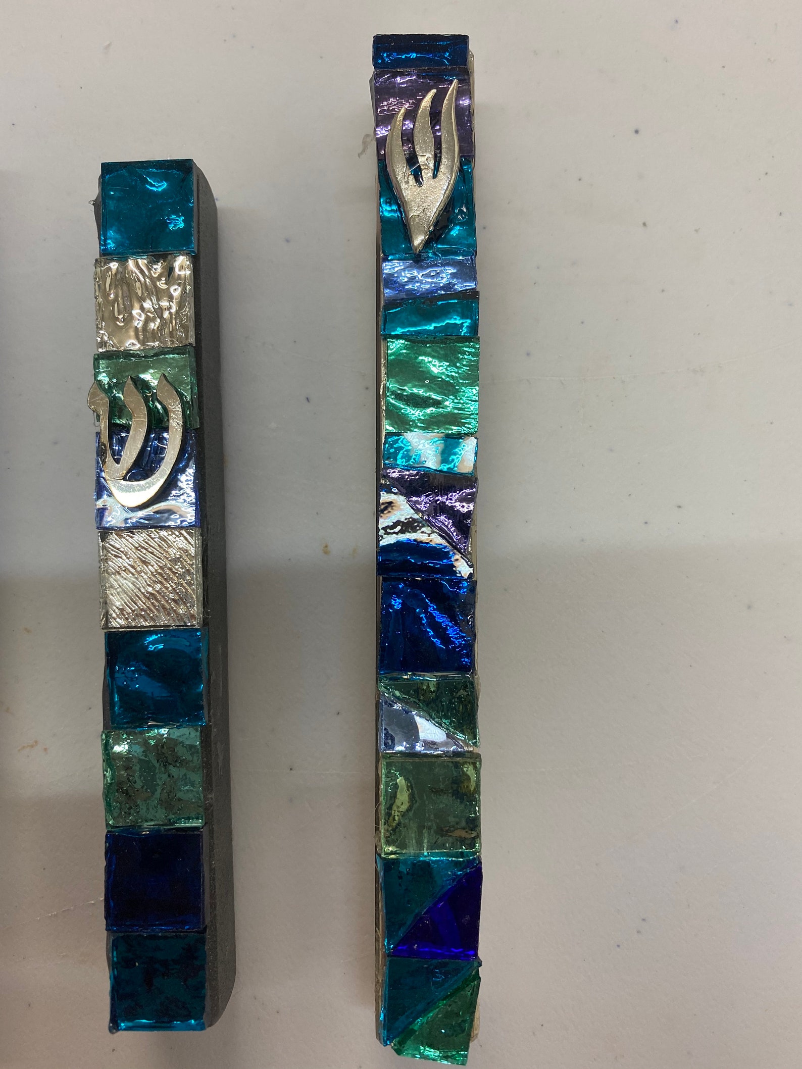 Mosaic mezuzahs modern mezuzah with case mezuzah with Etsy