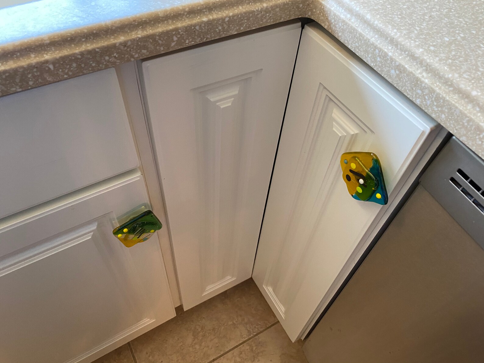 Blue Glass Pulls and Blue Knobs custom Order Etsy UK