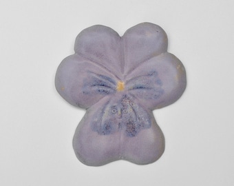 Pansy. Ceramic wall decor. Wall art