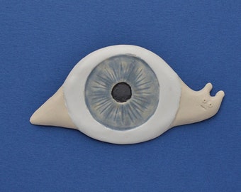 Eye Snail. Ceramic wall sculpture