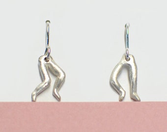 Dancer silver earrings