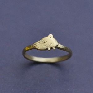 City Pigeon. Brass or Silver Ring