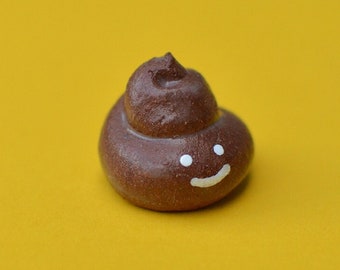 Happy Poop. Little lucky charm in ceramic