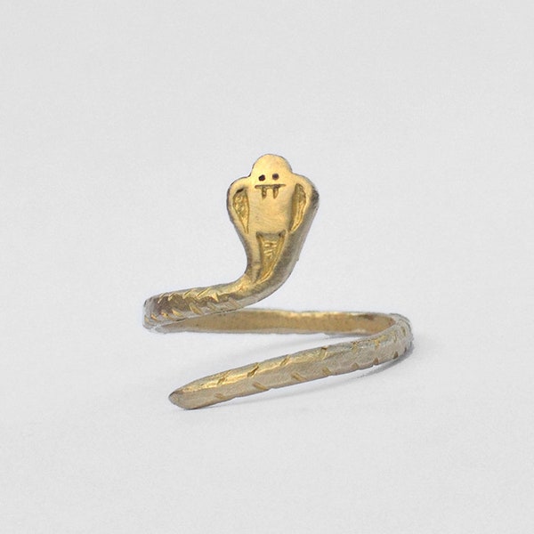 Silly Cobra Snake Ring. Adjustable open ring