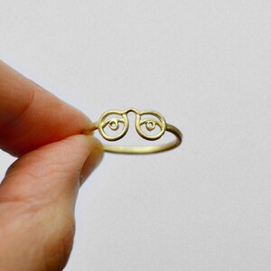 Eyeglass ring. Brass image 2