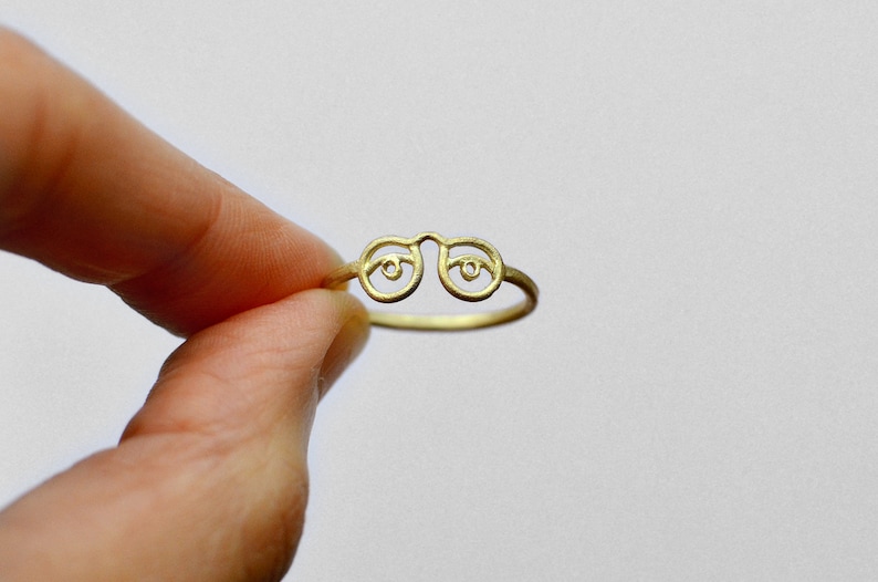 Eyeglass ring. Brass image 2