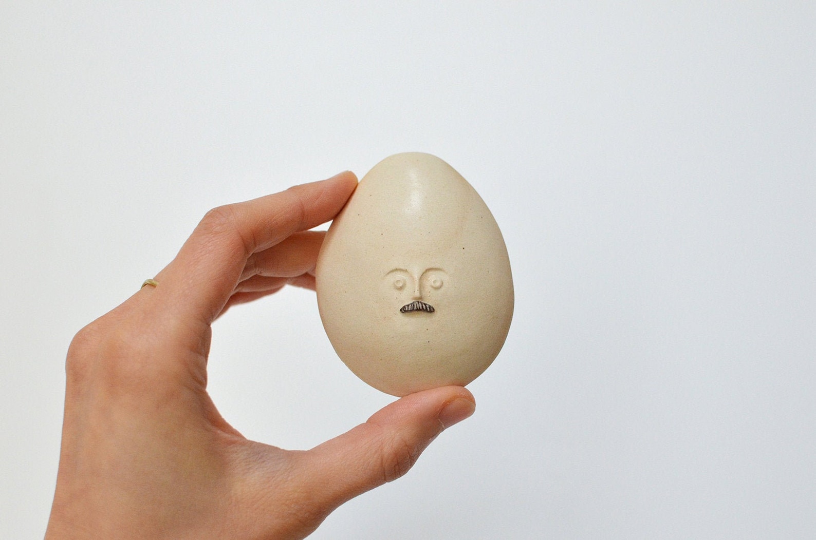 Humpty Dumpty. Mustache Egg Wall Decor - With Mustache