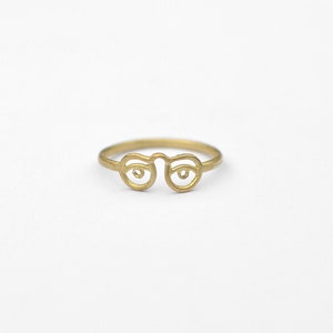 Eyeglass ring. Brass image 5