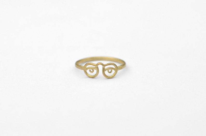 Eyeglass ring. Brass image 5