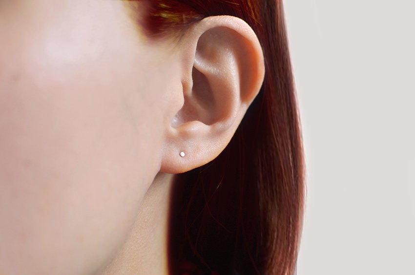 ELLU Pair of Hook Dangle Drop Earrings Studs Red Brown Bronze Womens Girls Jewellery