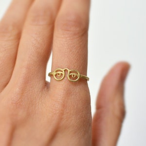 Eyeglass ring. Brass image 3