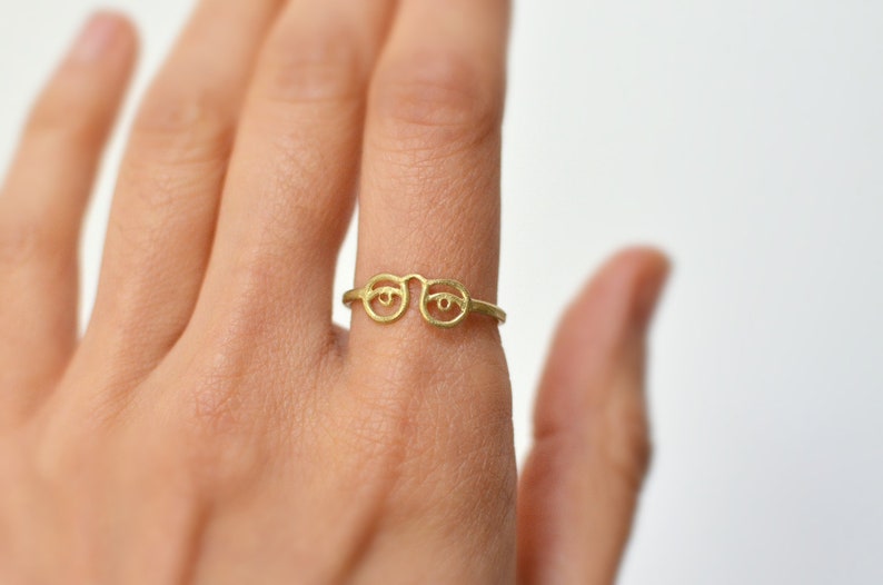 Eyeglass ring. Brass image 3