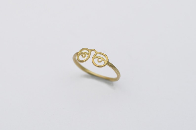 Eyeglass ring. Brass image 1