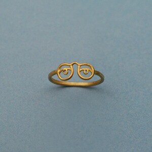 Eyeglass ring. Brass image 4