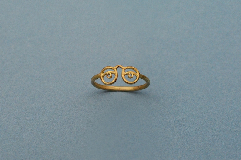 Eyeglass ring. Brass image 4