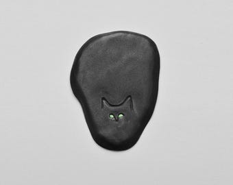 Black Hole. Black Cat. Ceramic wall decor. Wall art