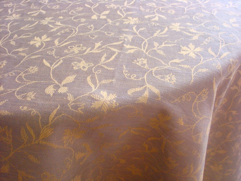 Custom linen tablecloth from jacquard linen square or rectangle tablecloth Christmas tablecloth image 6