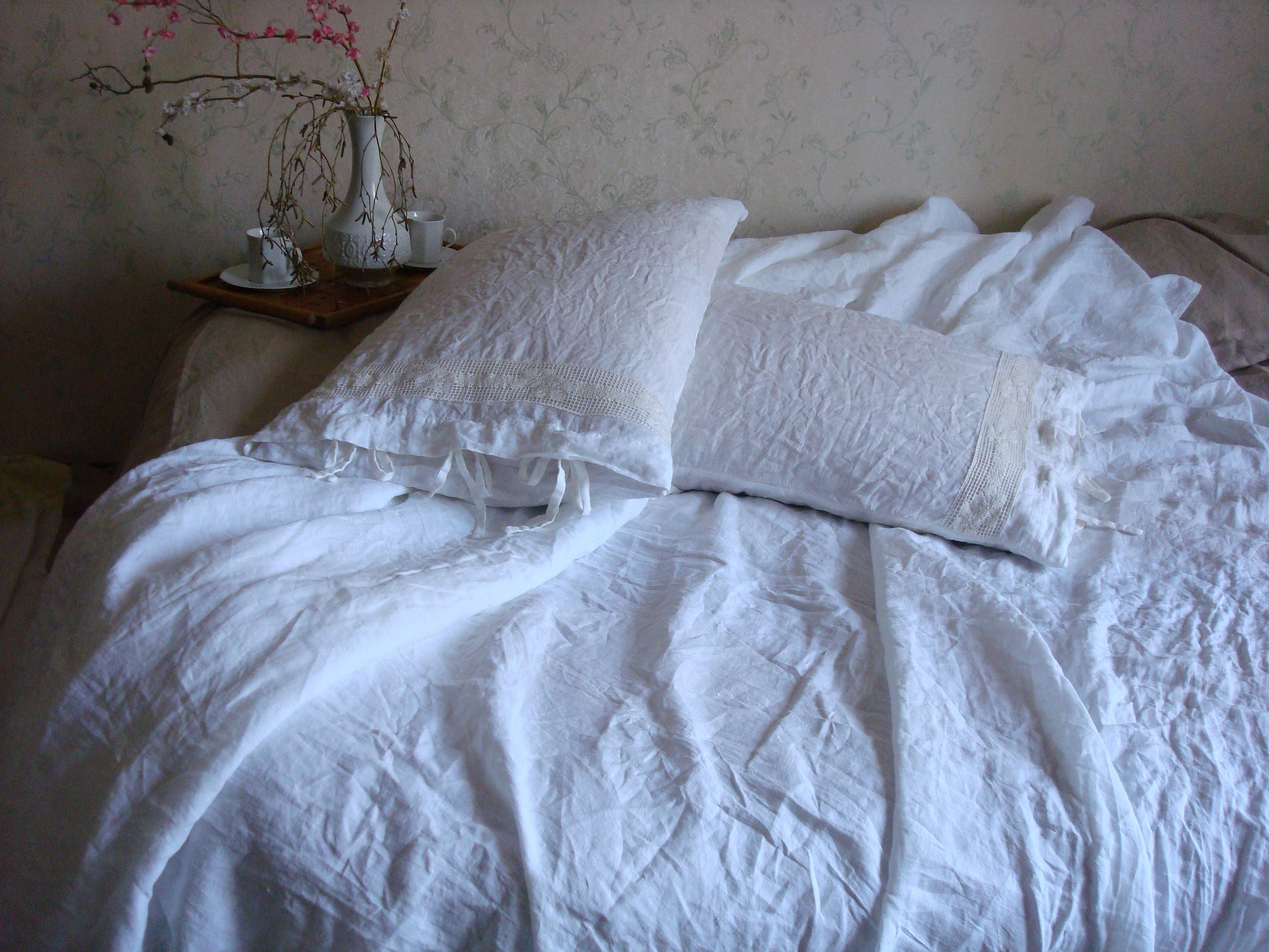 White duvet cover / Linen duvet cover set of duvet cover and Etsy