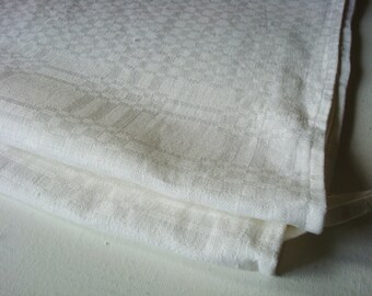 White Jacquard Linen tea towel Kitchen towels set linen towels set of 2 pcs
