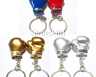 MUAY THAI KEYCHAIN BOXING KEYRING MUAYTHAI KICK BOXING COLLECTIBLES
