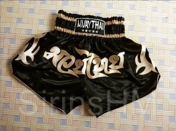 Golden Pineapple Edm Hawaiian Print Muay Thai Boxing Shorts
