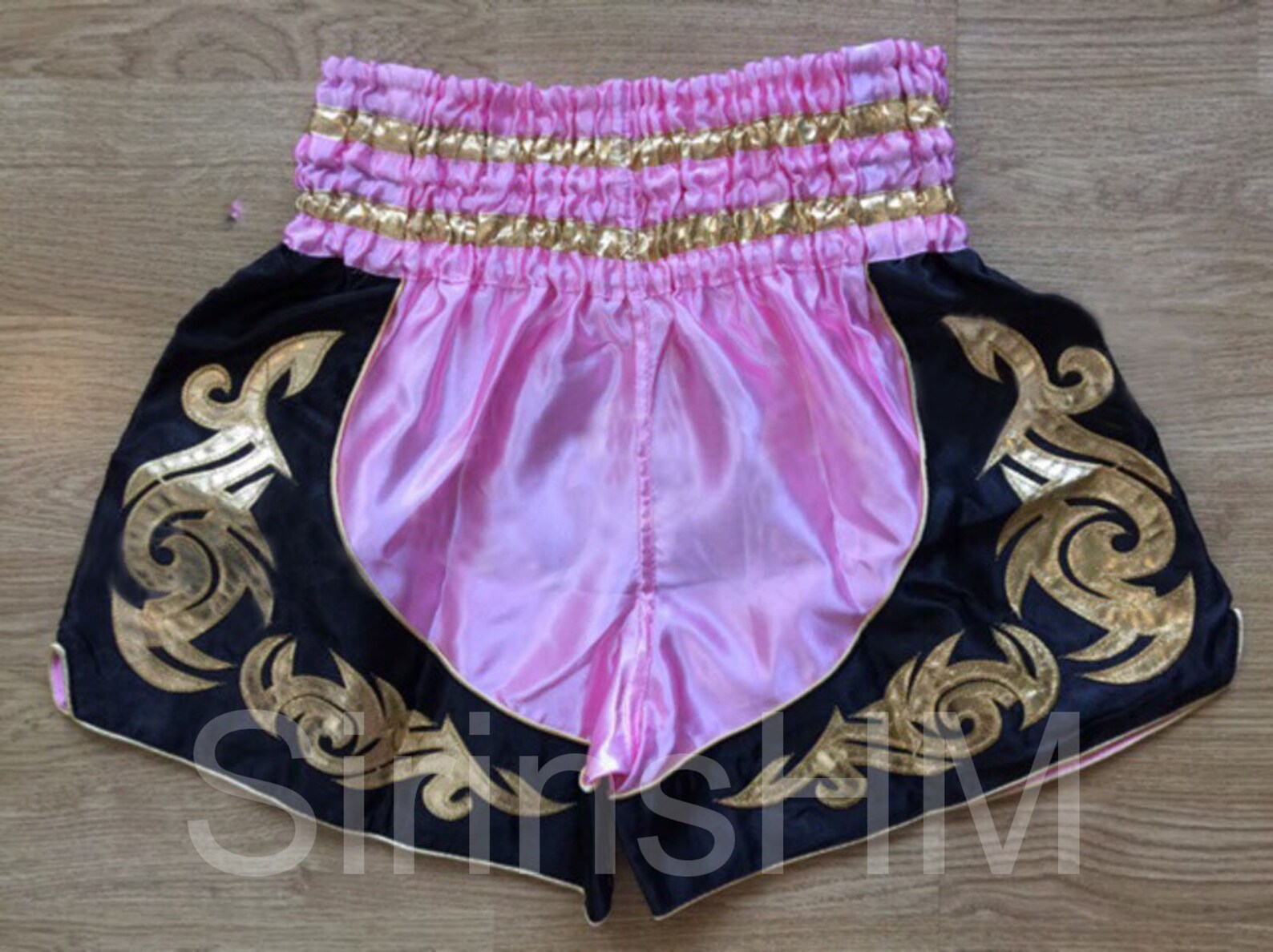 Sugar Skull Teal Pink Print Pattern Muay Thai Boxing Shorts main image 1
