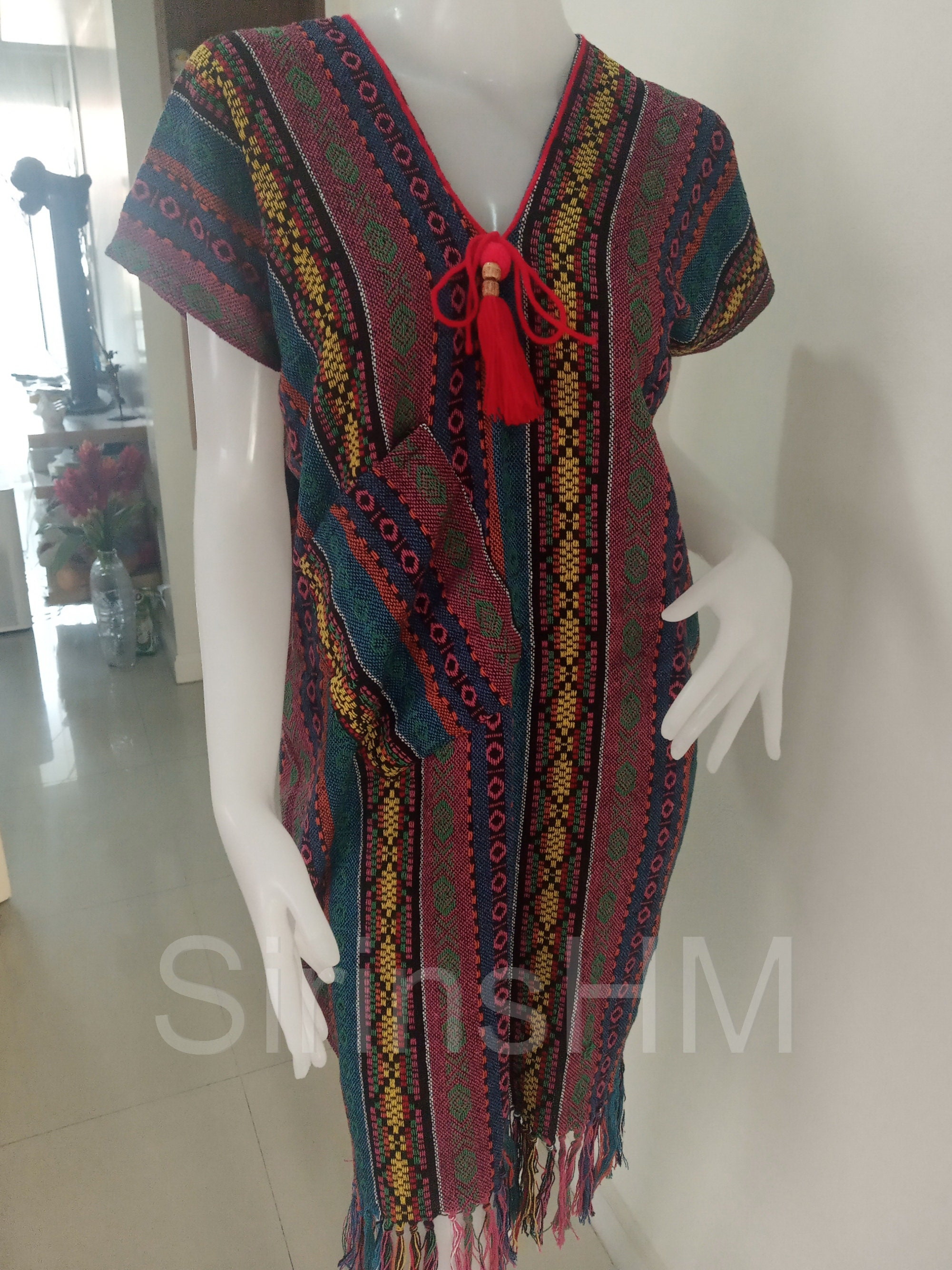 Thai Hillribe Cotton Dress Hand Woven Cotton Dress Karen - Etsy