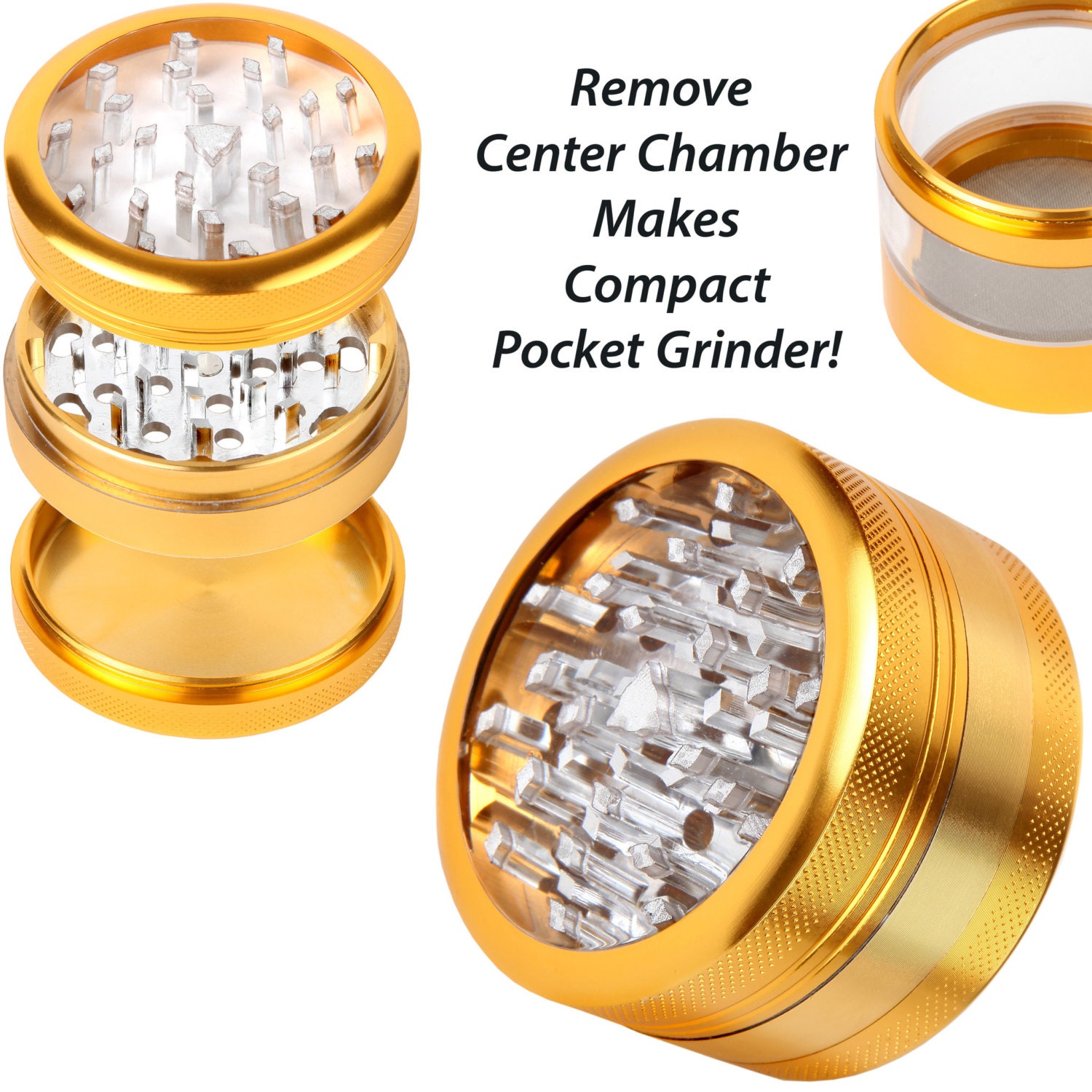 Herb Grinder Ultimate Mega Crusher 2.5 Clear Top Etsy
