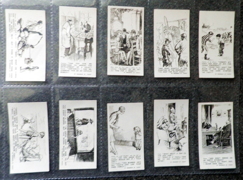 Punch Jokes Complete Set of 50 by Rothmans Cigarette Cards Etsy