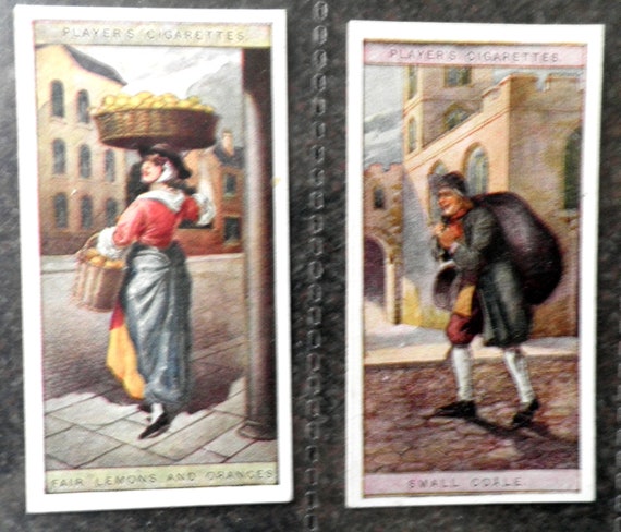 players cigarette cards cries of london Cries of London ( 2nd Series ) Complete Set of 25 by John Player & Sons Cigarette  Cards Issued 1916 Goods London Sellers Rare