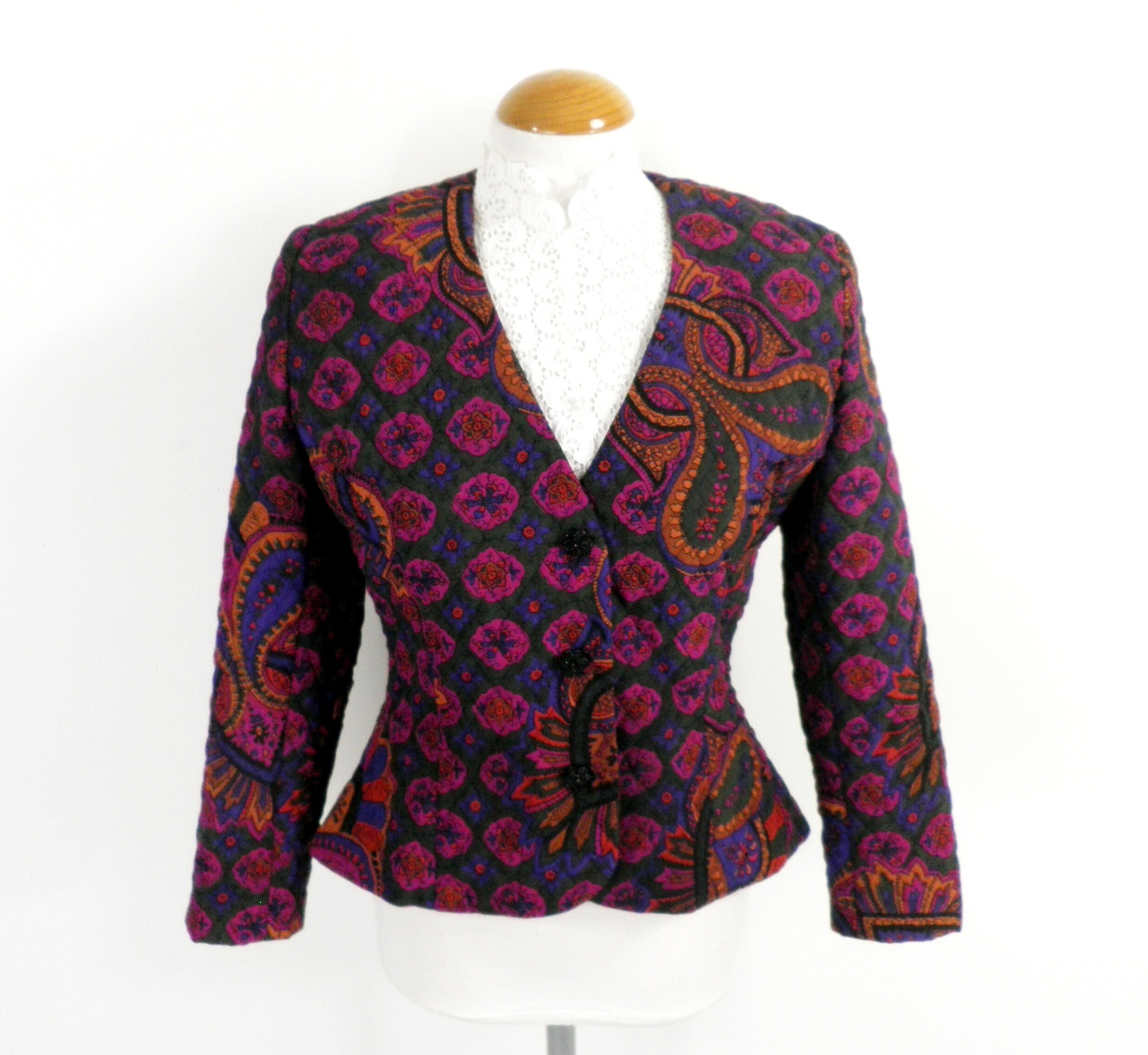 70s Paisley Jacket - Etsy 70s Paisley Jacket - Etsy