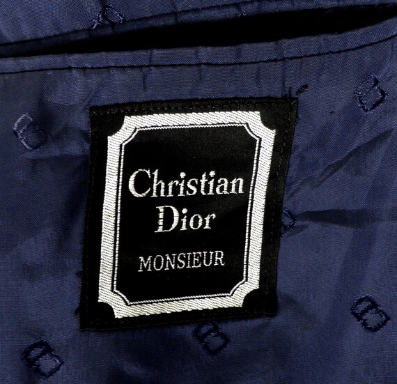 1980s Dior Monsieur Dark Blue with Large Subtle C… - image 8