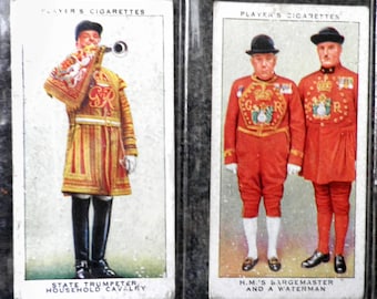 Coronation Series Complete Set of 50 by John Player & Sons Cigarette Cards  Issued 1937 Royalty Coronation Aristocracy Monarchy Rare