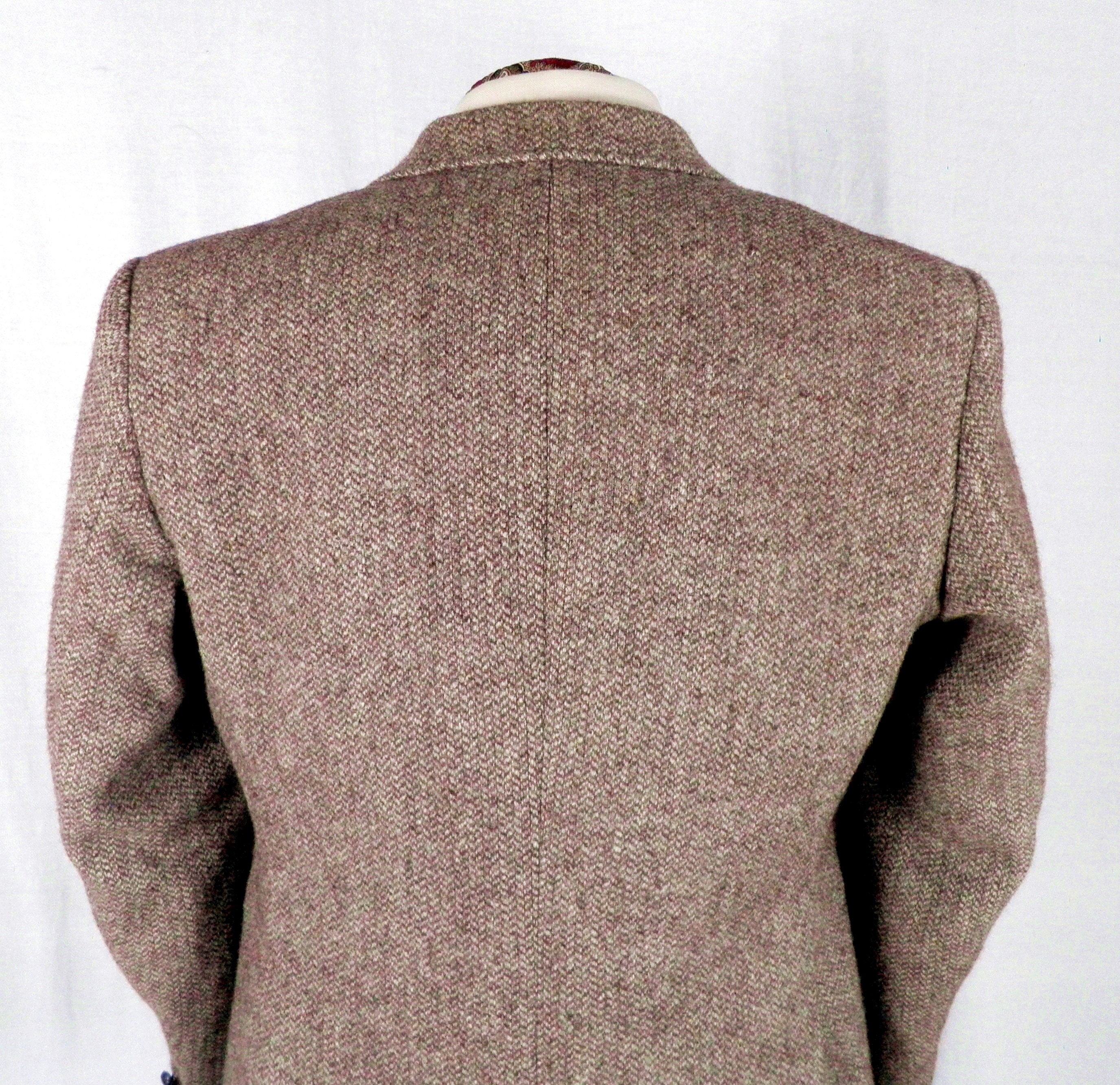 Harris Tweed Brown and Cream Fine Herringbone Wool Jacket by - Etsy