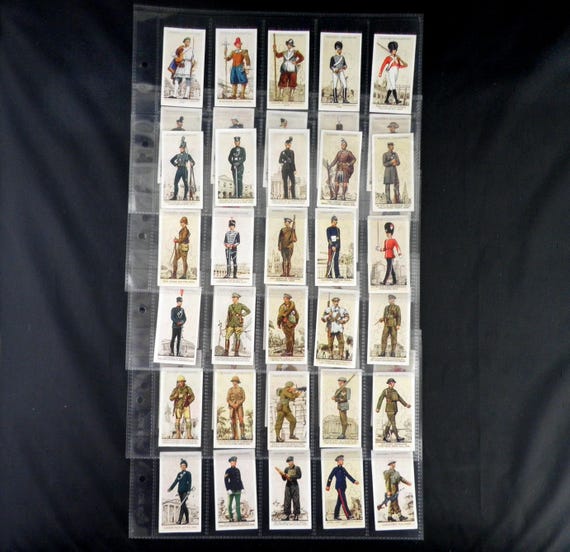 Uniforms of the Territorial Army Cigarette Cards by John Player & Sons 1939  Set of 50 History Military Uniforms Collectable