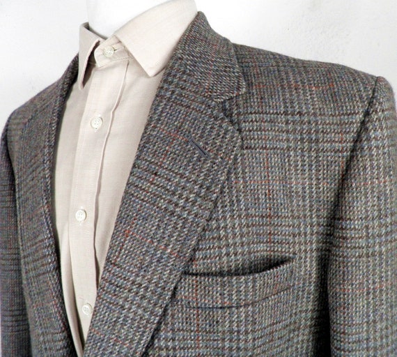 Rare Crombie Mid Grey Brown and Ivory Check Tweed Wool Sports | Etsy