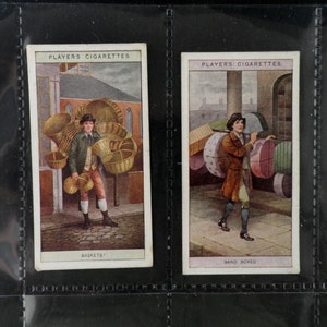 Cries of London Complete Set of 25 by John Player & Sons Cigarette Cards  Issued 1913 Goods Sounds London Sellers Rare