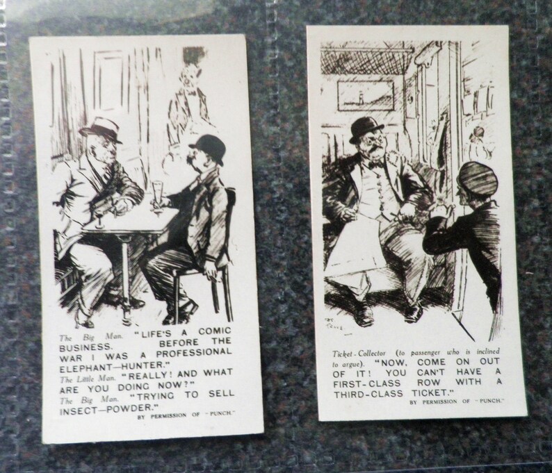 Punch Jokes Complete Set of 50 by Rothmans Cigarette Cards Issued 1935 Punch Cartoons Periodical Rare image 5