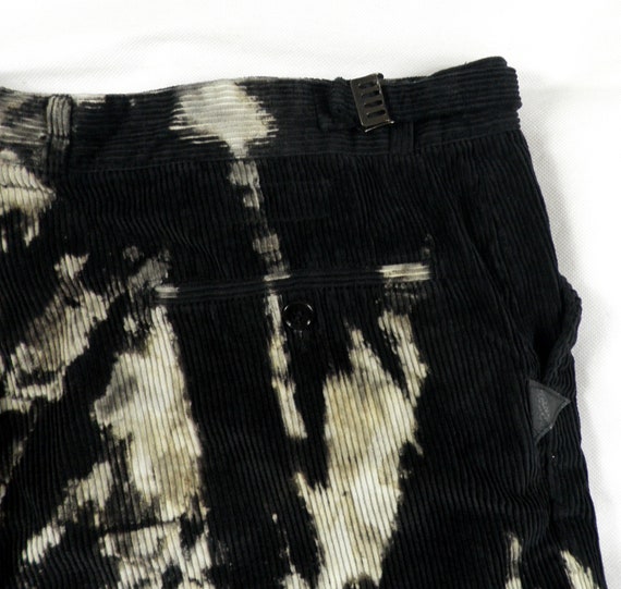Gorgeous Black Cream and Grey Bleach Dyed Cotton … - image 6