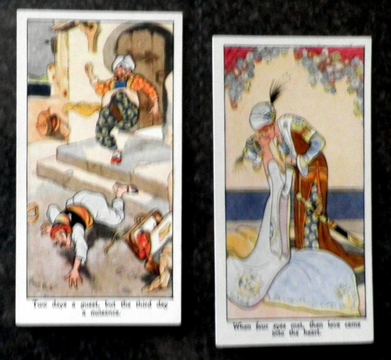 Eastern Proverbs Complete Set of 25 by WA & AC Churchman Cigarette Cards  Issued 1931 Sayings Proverbs Eastern Oriental History Rare