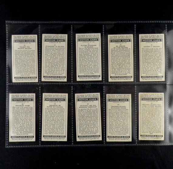 1936 John Player & Sons Motor Cars Card # 28 M.G. Two-Litre