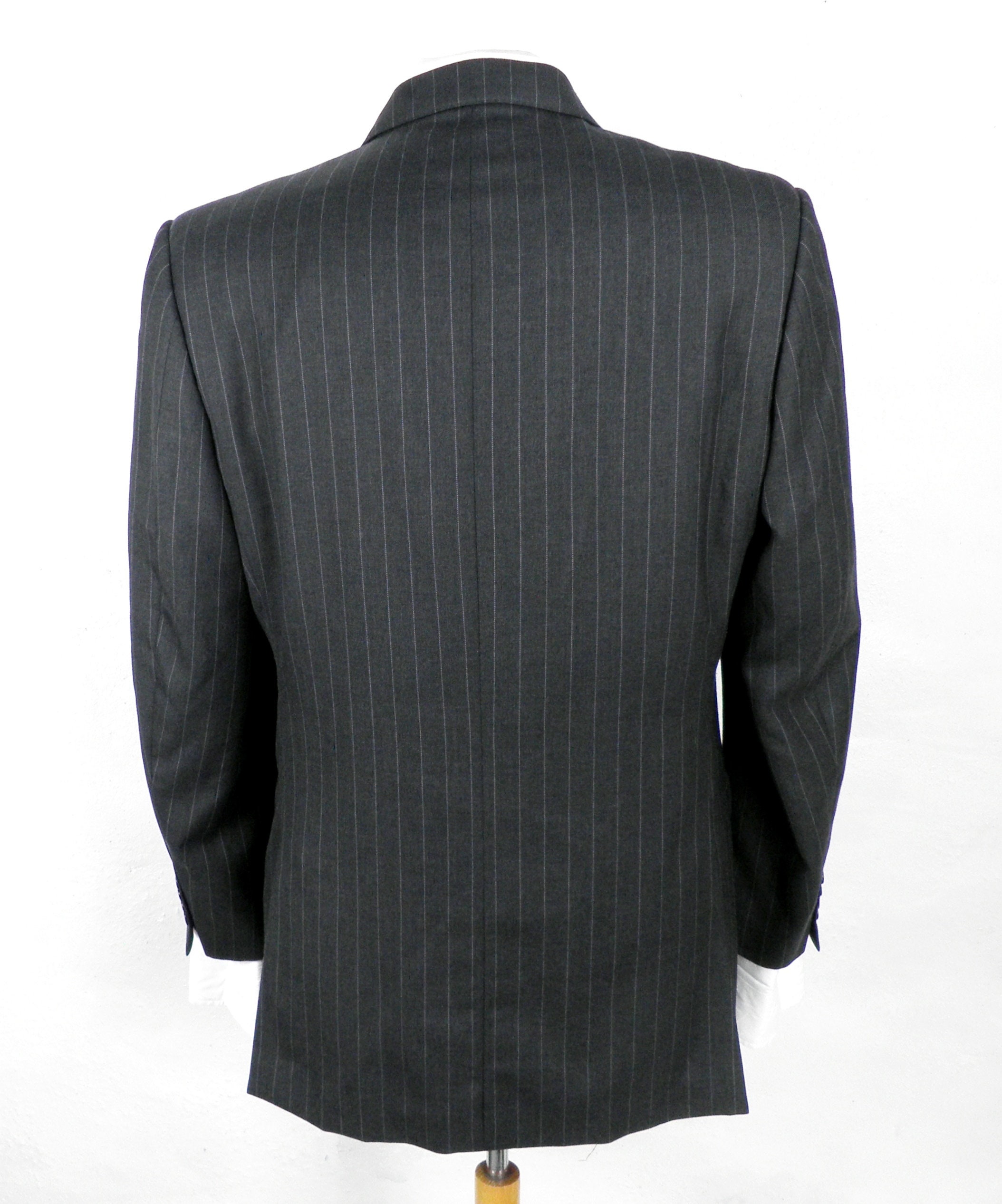 Aquascatum Classic Dark Grey Pinstripe Wool Jacket Size L 42 R - Etsy