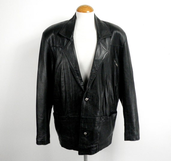 1980s Soft and Supple Black Leather Jacket by Milan Leatherwear