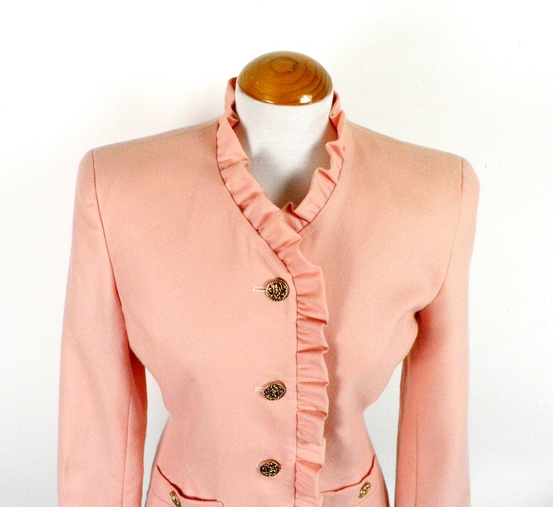 pale pink fitted jacket