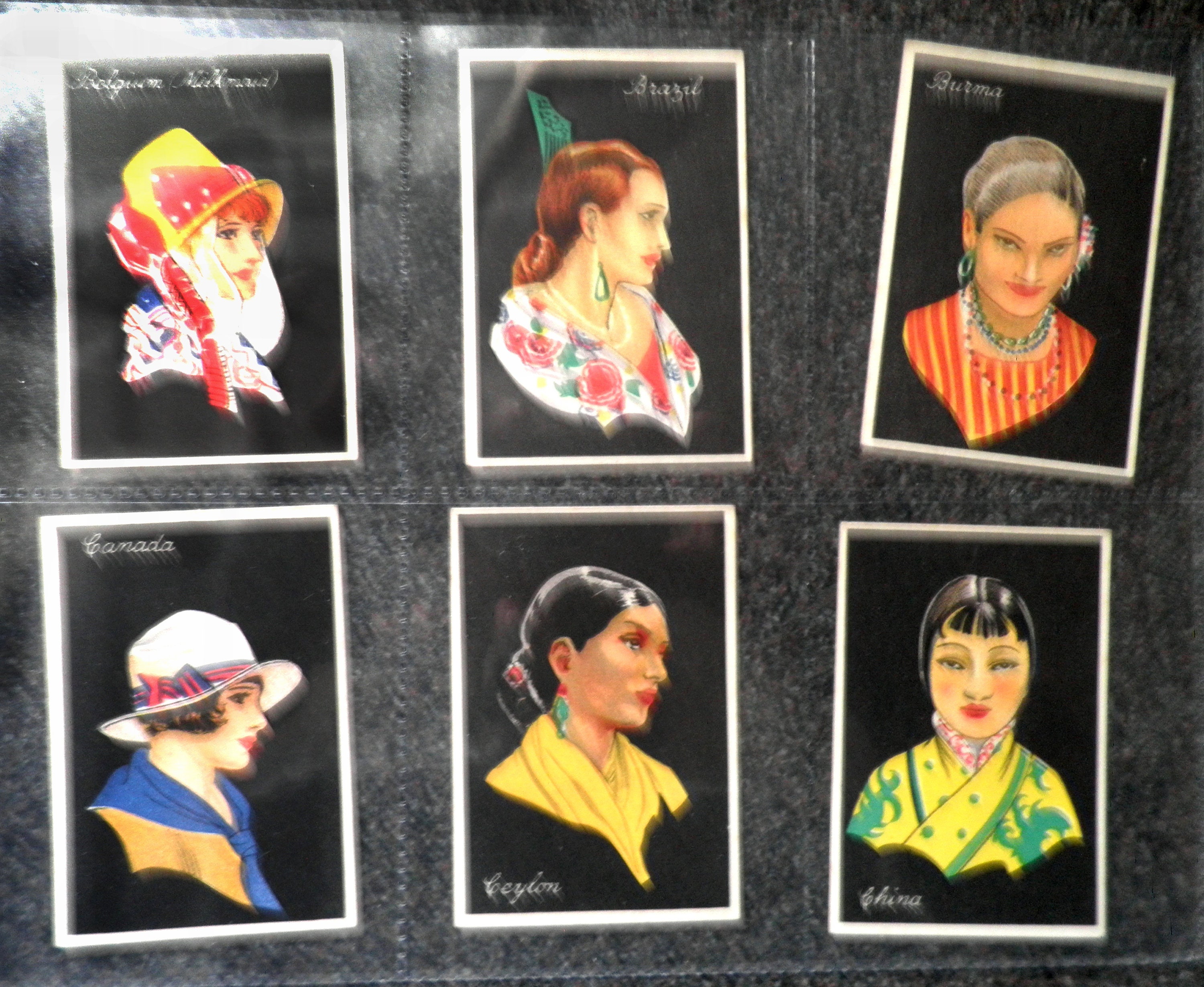 Girls of Many Lands Complete Set of 50 by Major Drapkin Cigarette Cards  Issued 1929 Woman Costume National History Dress Fashion Rare